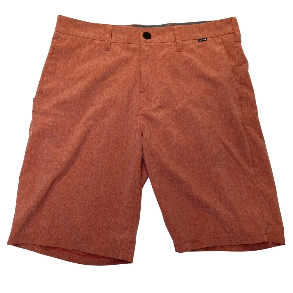 Hurley Phantom Hybrid Shorts Orange Heather Men's Size 30 Stretch